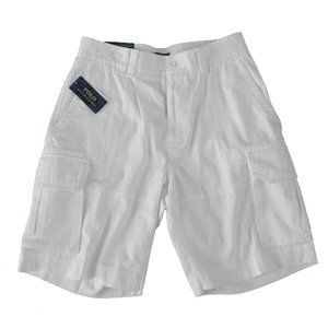 NEW Ralph Lauren Gellar Fatigue Cargo Shorts!  White  Sizes 32 34 36 38 40 42